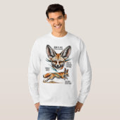 Fennec Fox - Geboren, Wüstengeist zu steigern T-Shirt (Vorne ganz)