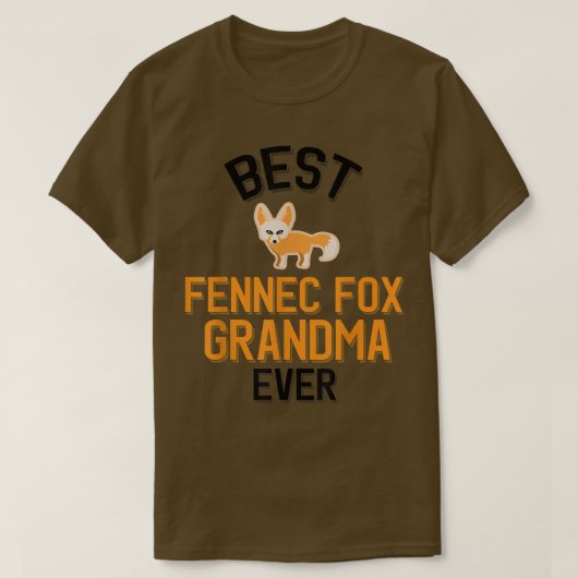 Fennec Fox Grandma T-Shirt (Design vorne)