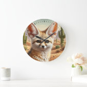 Fennec Fox Große Wanduhr (Zuhause)