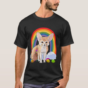 Fennec Fox Happy Oaster Eggs Bunny T-Shirt