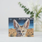Fennec Fox im Jebil-Nationalpark Tunesien Postkarte (Stehend Vorderseite)