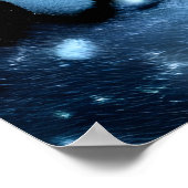 Fennec Fox im schneebedeckten Berg | AI Art Poster (Ecke)