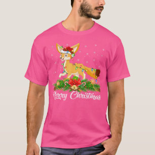 Fennec Fox Lover Matching Weihnachtsmannmütze Fenn T-Shirt