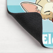 Fennec Fox mit rotem Panda - personalisiertes Tier Mousepad (Ecke)