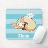 Fennec Fox mit rotem Panda - personalisiertes Tier Mousepad (Mit Mouse)