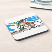 Fennec fox niedlich getränkeuntersetzer (Linke Seite)