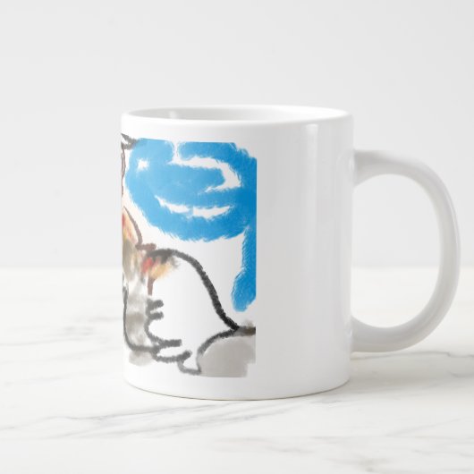 Fennec fox niedlich Jumbo-Tasse (Rechts)