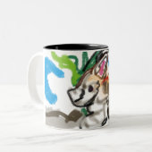Fennec fox niedlich zweifarbige tasse (Vorderseite Links)