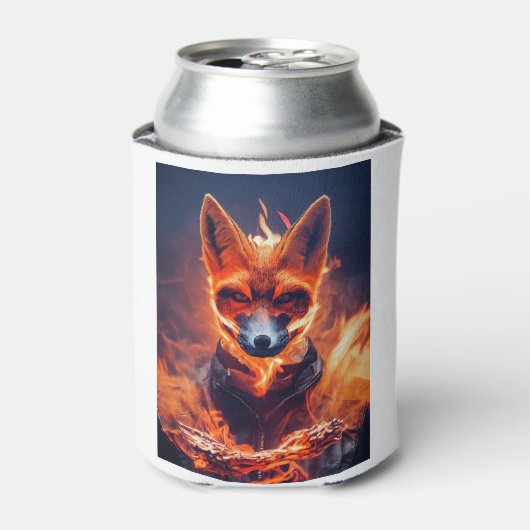 Fennec Fox on Fire Dosenkühler (Kanne Vorderseite)