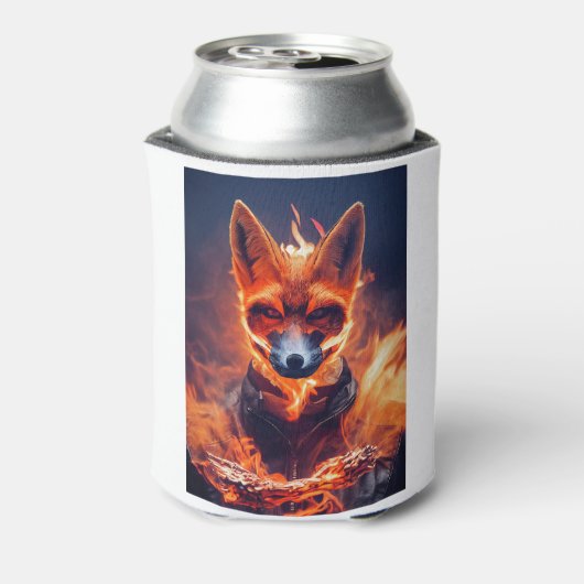 Fennec Fox on Fire Dosenkühler (Kanne Rückseite)