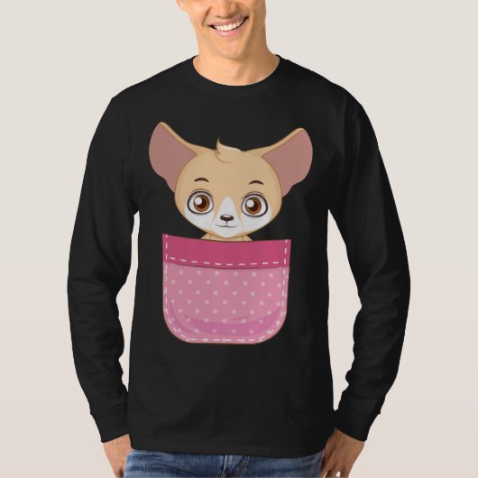 Fennec Fox Pocket Fennec Fox  Fennec Foxes T-Shirt (Vorderseite)