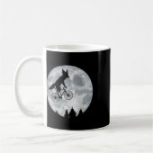 Fennec Fox Riding Moon Bike Halloween Lunar Cyclin Kaffeetasse (Links)