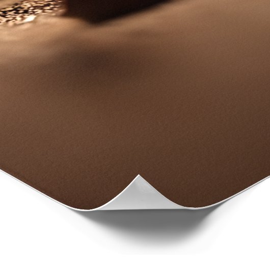 Fennec Fox Running Poster Dynamic Wildlife Art (Ecke)