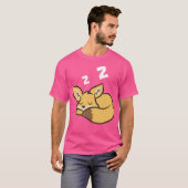 Fennec Fox Sleeping Funny Tired Fennec Fox T-Shirt (Vorne ganz)