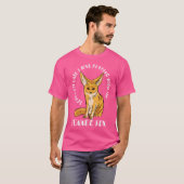 Fennec Fox Sorry I'm Late Desert Ears Fennec Fox O T-Shirt (Vorne ganz)