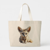 "Fennec Fox Style" Jumbo Stoffbeutel (Rückseite)