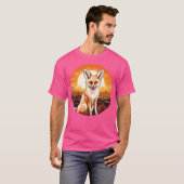 Fennec Fox Sunset Fennec Fox Lover Foxes T-Shirt (Vorne ganz)