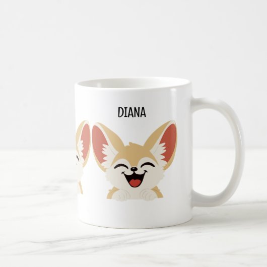 Fennec Fox Tasse, Funny Fennec Fox Geschenk Kaffeetasse (Rechts)