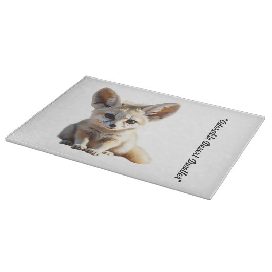 "Fennec Fox Trend" Schneidebrett (Ecke)