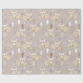 Fennec Foxes Pfeile und Federn Geschenkpapier (Flach)