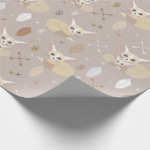 Fennec Foxes Pfeile und Federn Geschenkpapier (Ecke)
