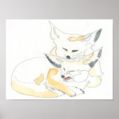 Fennec Foxes Poster (Vorne)