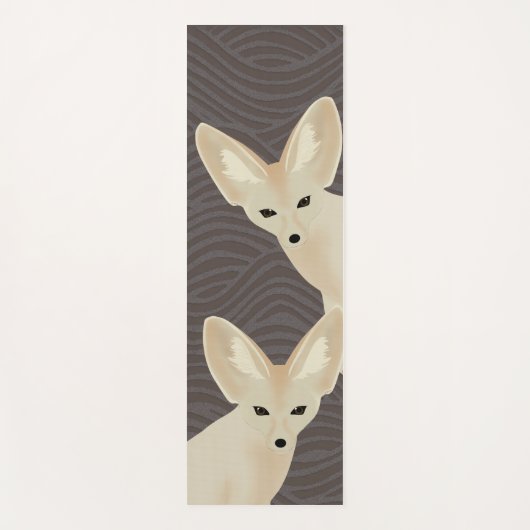 Fennec Foxes Yoga Mat Yogamatte (Vorderseite)