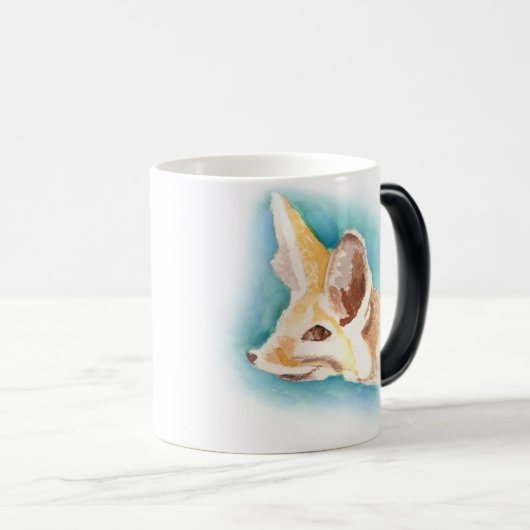 Fennec Fuchs Hitzefarbeändernde Tasse (VorderseiteRechts)
