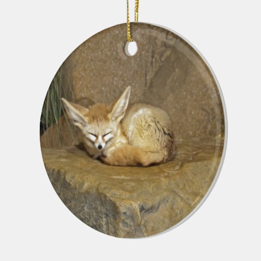 fennec Fuchs Keramik Ornament (Links)