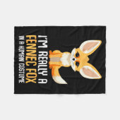 Fennec-Fuchs-Kostüm Mädchen Fuchs  Fleecedecke (Vorderseite (Horizontal))
