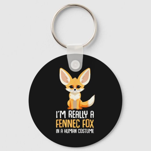 Fennec-Fuchs-Kostüm Mädchen Fuchs Schlüsselanhänger (Vorderseite)
