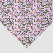 Fennec-Füchse in rosa Seidenpapier (Ausschnitt)