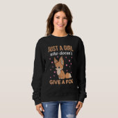 Fennec Vixen Zitat für einen Fennec Fox Experte Sweatshirt (Vorne ganz)