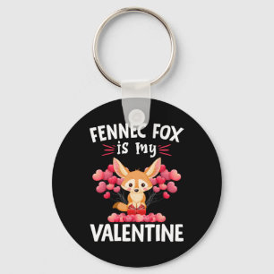 Fennek Fuchs ist mein Valentinstag Frohen Valentin Schlüsselanhänger