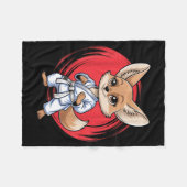 Fennek-Fuchs-Märtyrer-Kunst Karate Jiu-Jitsu Judo Fleecedecke (Vorderseite (Horizontal))