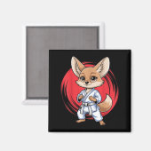 Fennek-Fuchs-Märtyrer-Kunst Karate Jiu-Jitsu Judo Magnet (Vorderseite/Rückseite)