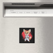 Fennek-Fuchs-Märtyrer-Kunst Karate Jiu-Jitsu Judo Magnet (In Situ (Geschirrspüler))
