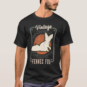 Fennek Fuchs Vintage Retro Klassisches Tier Liebe T-Shirt