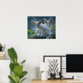 Fennek (Vulpes zerda) W �_stenfuchs, Fennec Poster (Heimbüro)
