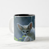 Fennek (Vulpes zerda) W�_stenfuchs, Fennec Zweifarbige Tasse (Vorderseite Links)