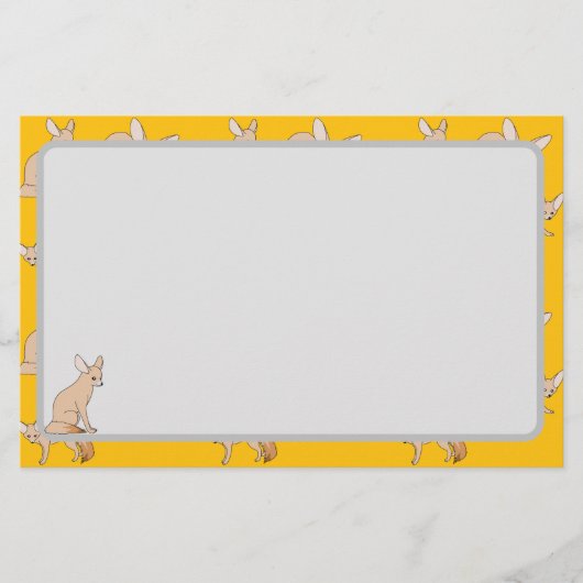 Fennekfüchse Briefpapier (Vorderseite)