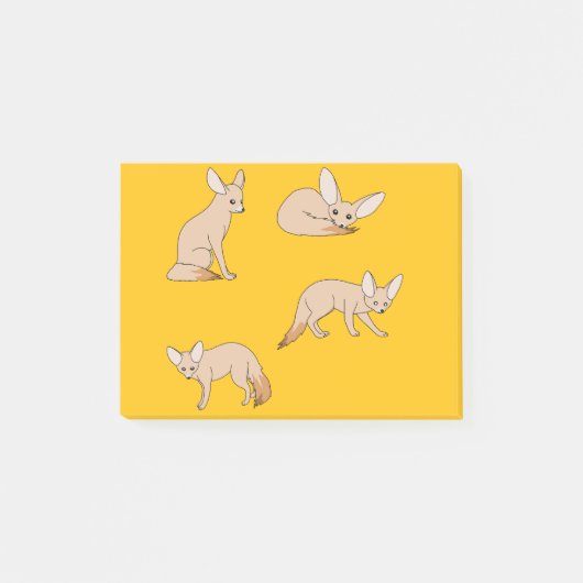 Fennekfüchse Post-it Klebezettel (Vorderseite)