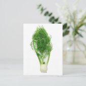 Fennel-Blatt und -Birne Postkarte (Stehend Vorderseite)