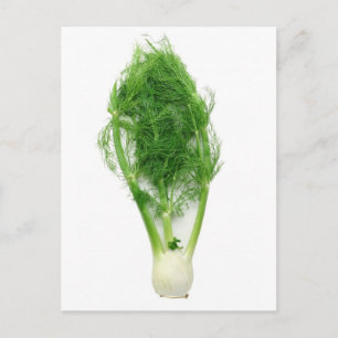 Fennel-Blatt und -Birne Postkarte