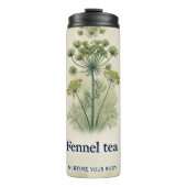 Fennel Tea Design AI art Thermosbecher (Vorderseite)
