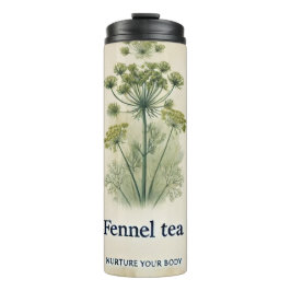 Fennel Tea Design AI art Thermosbecher