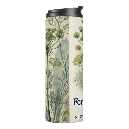 Fennel Tea Design AI art Thermosbecher (Nach links gedreht)