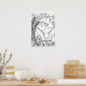 Fennic Fox 16" x24" Farbplakat Poster (Küche)