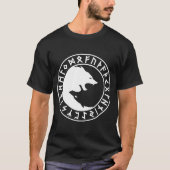 FENRIR, das Yang zu den Skandinaviern Odin Viking T-Shirt (Vorderseite)