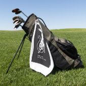 Fenrir Fenris ist ein freier Hund, der die Mytholo Golfhandtuch (Gras)